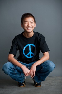 Thumbnail image for Ann Dwyer Laurence in peace shirt by Myra Klarman-1.jpg